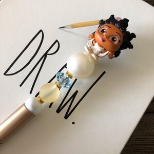Disney Doorables: Hercules: Muses: Terpsichore handmade beaded pen